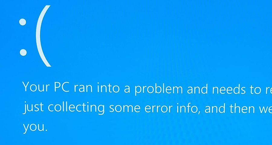 Windows bluescreen.